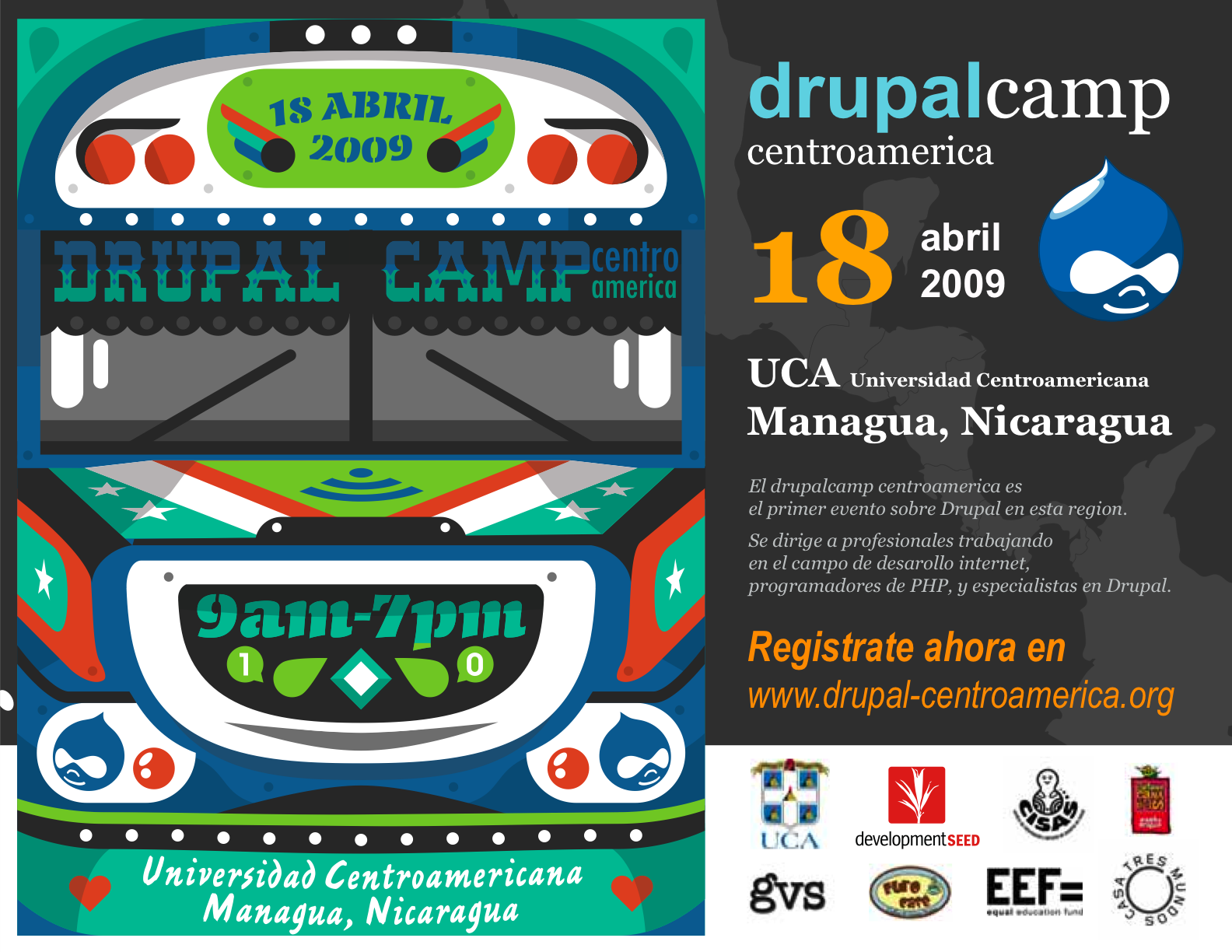 DrupalCamp Centroamerica 2009 Poster