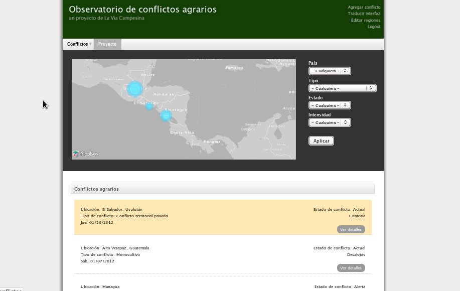 Observatory for Agrarian Conflicts